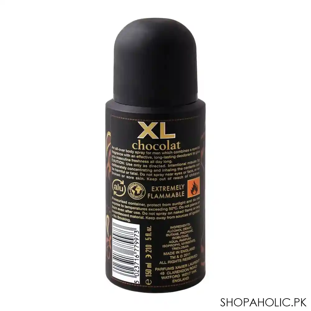 xavier laurent chocolat l'homme men deodorant body spray, 150ml image2