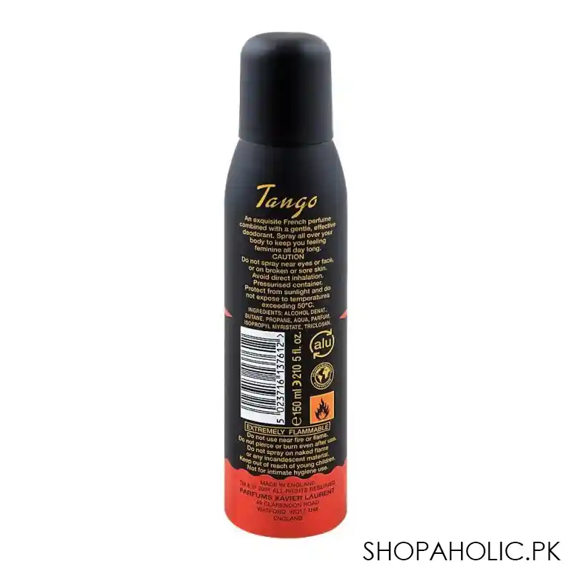 xavier laurent tango women deodorant body spray, 150ml image2