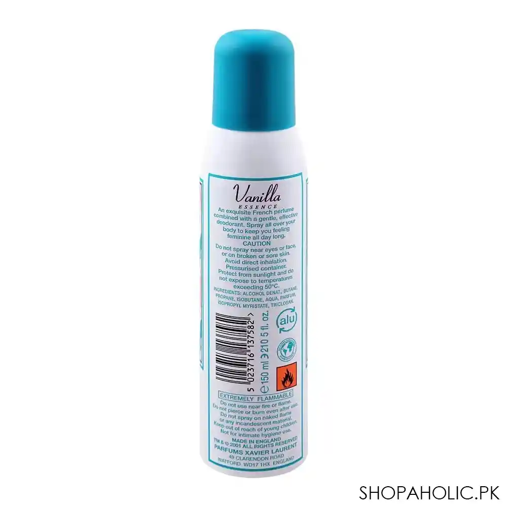 xavier laurent vanilla essence women deodorant body spray, 150ml image2