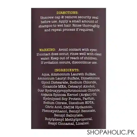 xhc argan oil hair shampoo, paraben & sls free, 300ml image3
