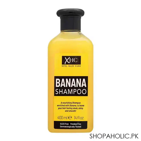 xhc banana nourishing hair shampoo, paraben & sls free, 400ml main image