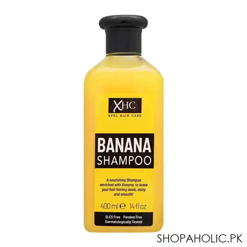 xhc banana nourishing hair shampoo, paraben & sls free, 400ml main image