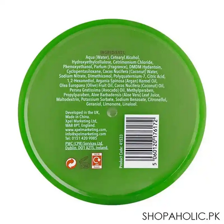 xhc botanical moisturising aloe vera vegan hair mask, 300ml image3