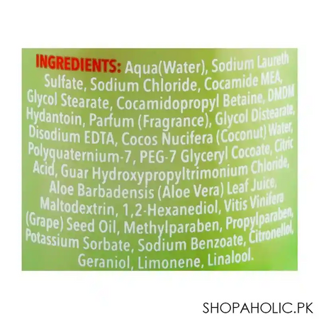xhc botanical moisturising aloe vera vegan shampoo, 400ml image3