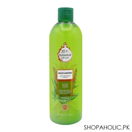 xhc botanical moisturising aloe vera vegan shampoo, 400ml main image