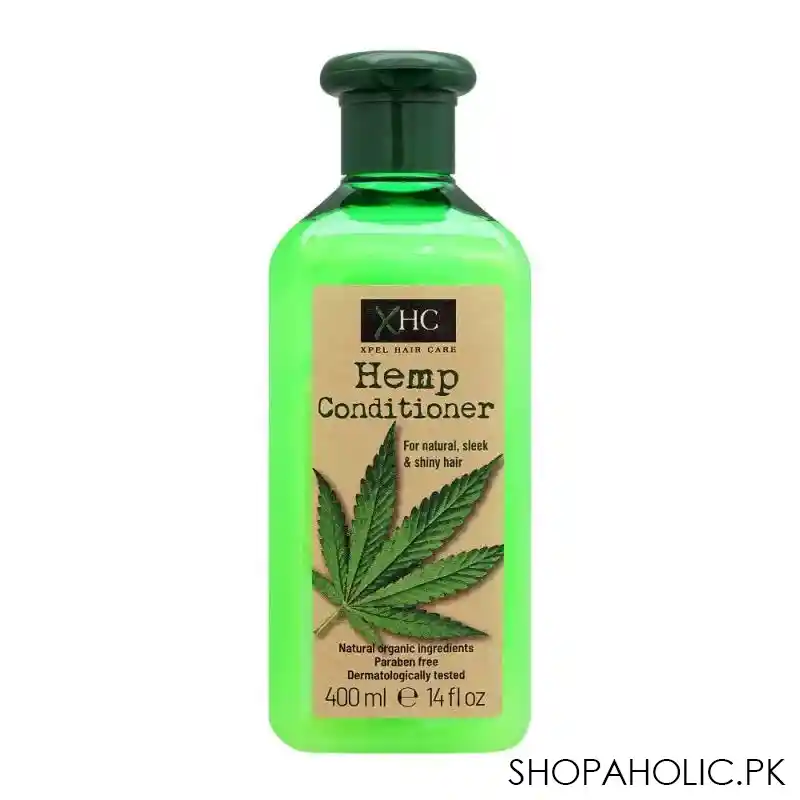 xhc hemp sleek & shiny hair conditioner, paraben free, 400ml main image