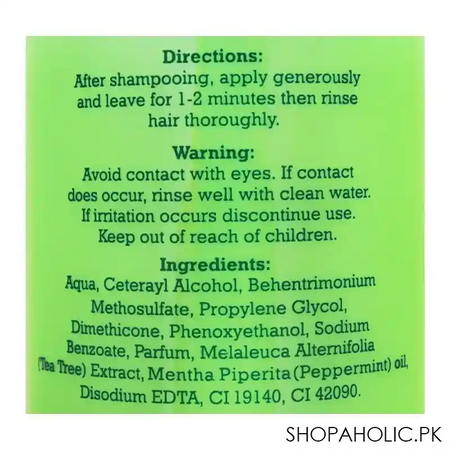 xhc tea tree moisturising conditioner, 400ml image3