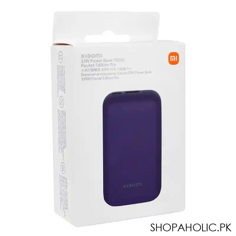 Xiaomi Pocket Edition Pro 33W Power Bank, 10000mAh Battery, Type-C Input Port, Midnight Blue - Image 5