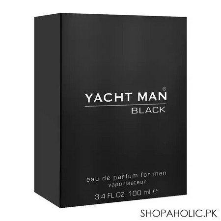 yacht man black eau de parfum, fragrance for men, 100ml image2