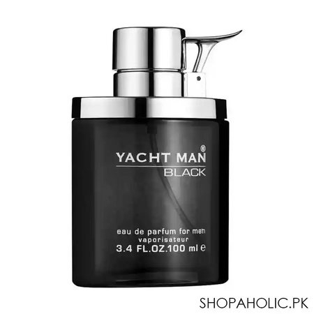 yacht man black eau de parfum, fragrance for men, 100ml main image
