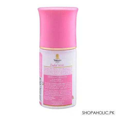 yardley english rose roll on deodorant, for women, alcohol free, 50ml image2