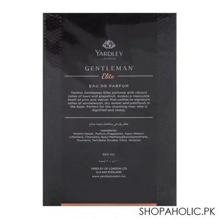 yardley gentleman elite eau de toilette, 100ml image3