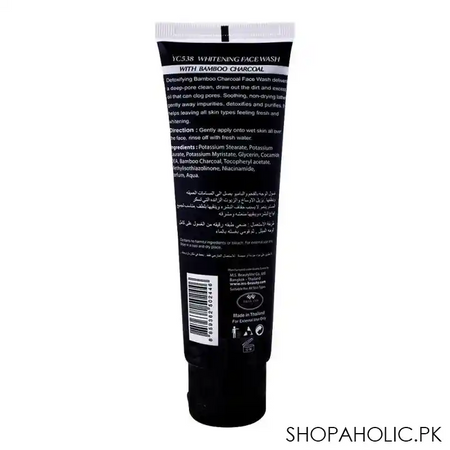 yc whitening bamboo charcoal face wash, 100ml image2