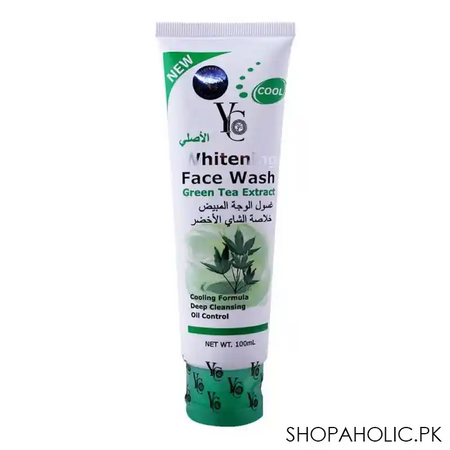 yc whitening face wash, with green tea extract, 100ml main image