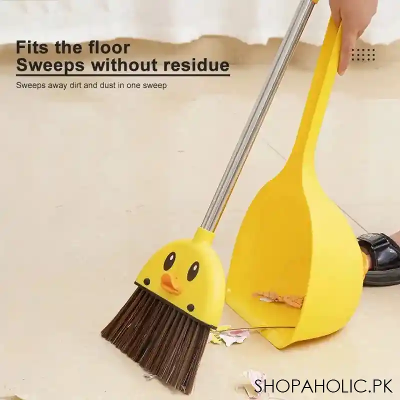 yellow duck broom and dustpan set image3