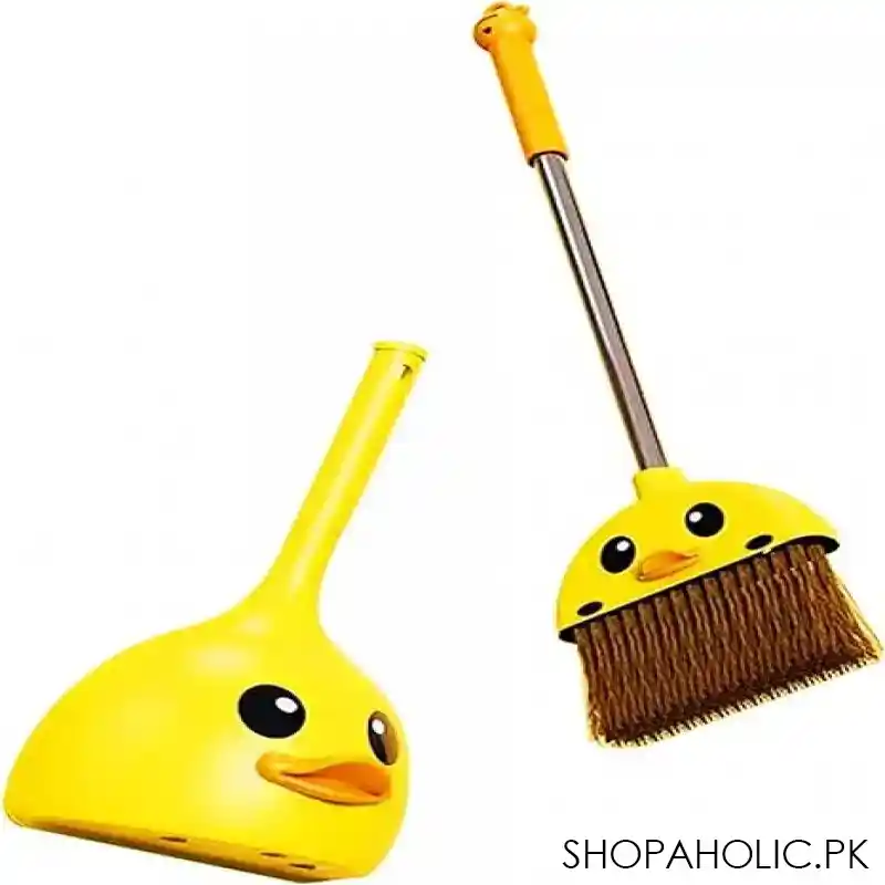 yellow duck broom and dustpan set image4