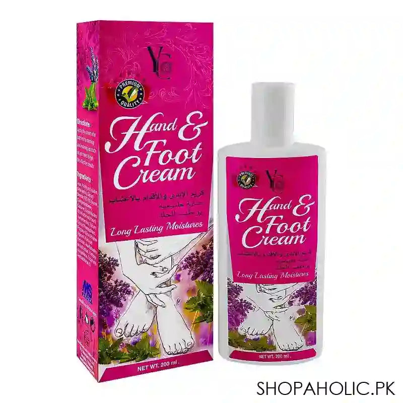 Yong Chin Long Lasting Moistures Hand & Foot Cream, Suitable For All Skin Types, 200ml - Main Image