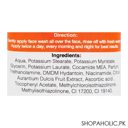 Yong Chin Whitening Vitamin C Face Wash, 100ml - Image 3
