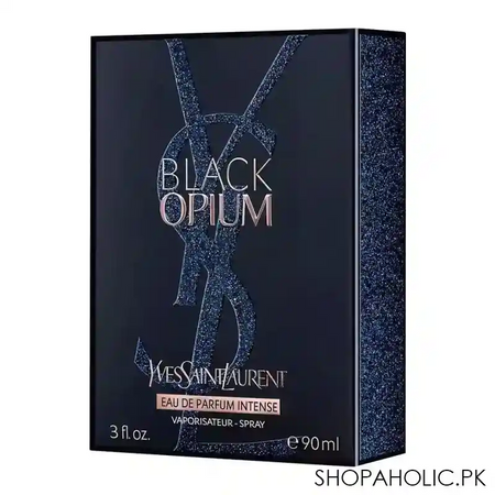 ysl black opium intense eau de parfum, fragrance for women, 90ml image2