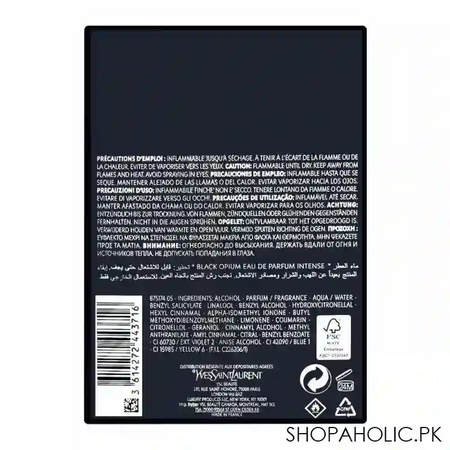 ysl black opium intense eau de parfum, fragrance for women, 90ml image4