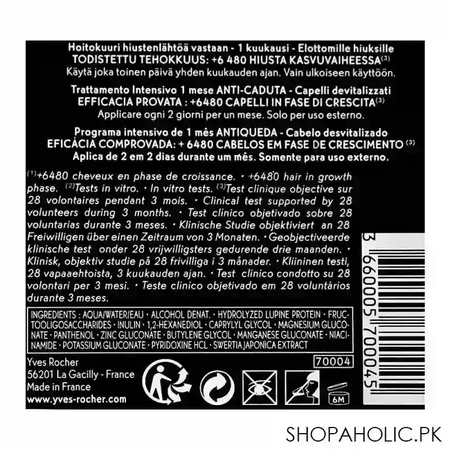 yves rocher anti hair loss lifeless hair intensive treatment, 4 x 15ml image4