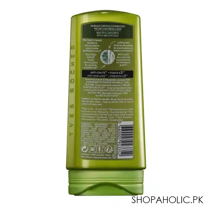 yves rocher density rescue anti chute anti hair loss fortifying conditioner, silicone free, 200ml image2
