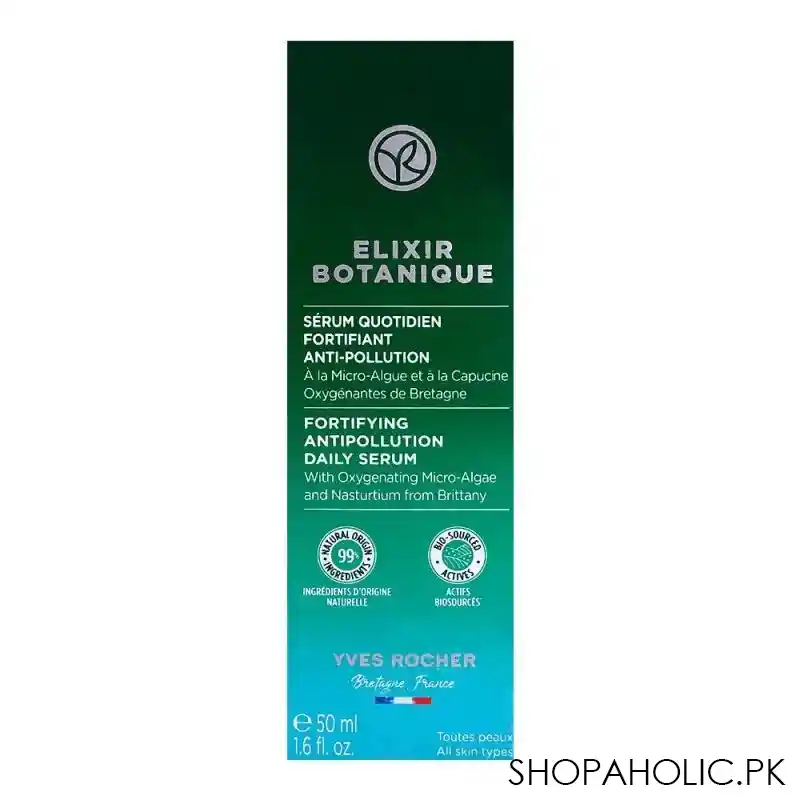 yves rocher elixir botanique fortifying anti pollution daily serum, 50ml image2