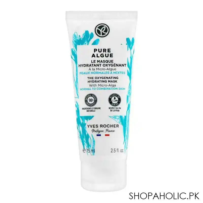 yves rocher pure algue oxygenating hydrating mask, 75ml main image