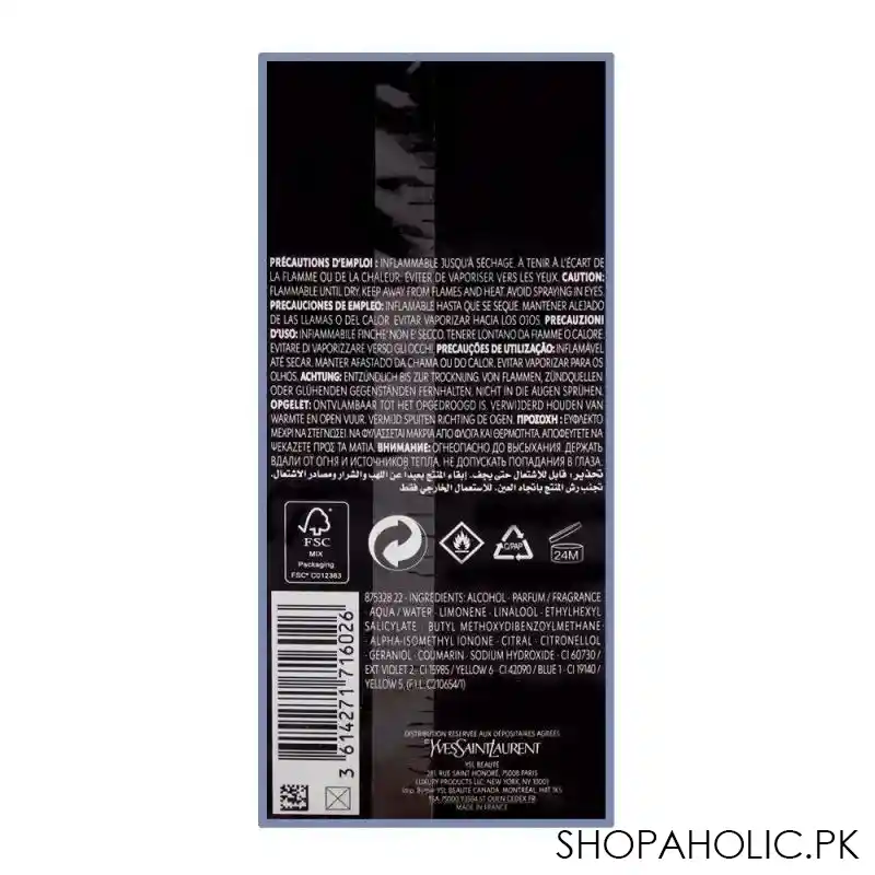 yves saint laurent y eau de toilette 100ml image3