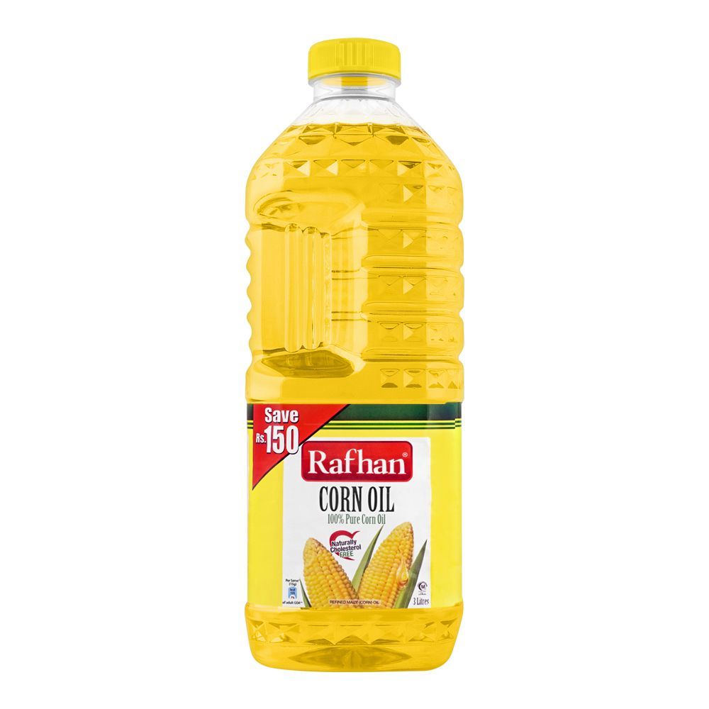 Rafhan Corn Oil 3 Litres Bottle - Image 2