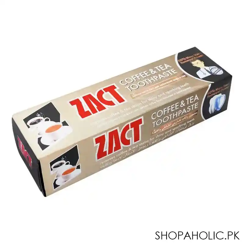zact coffee & tea toothpaste, 100g main image