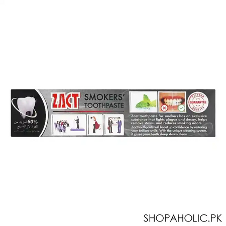 zact smokers toothpaste 100g image4