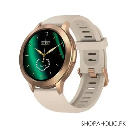 zeblaze men's btalk 2 smart watch, desert gold image2
