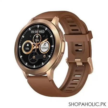 zeblaze men's btalk 2 smart watch, vintage brown image2