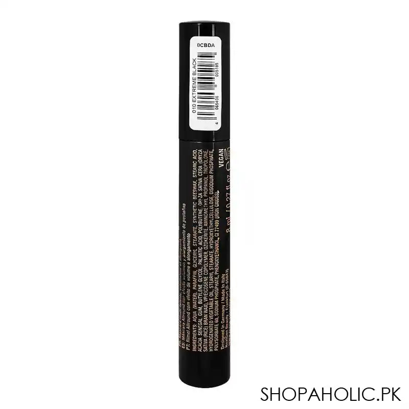 Zeena All Round Volume & Length Mascara, 010 Extreme Black - Image 3