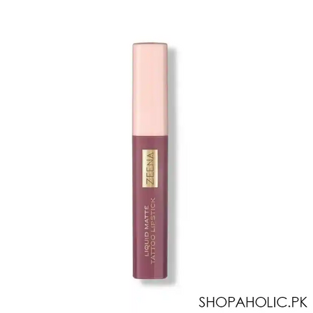 zeena liquid matte tattoo lipstick, 030, exotic nude image3