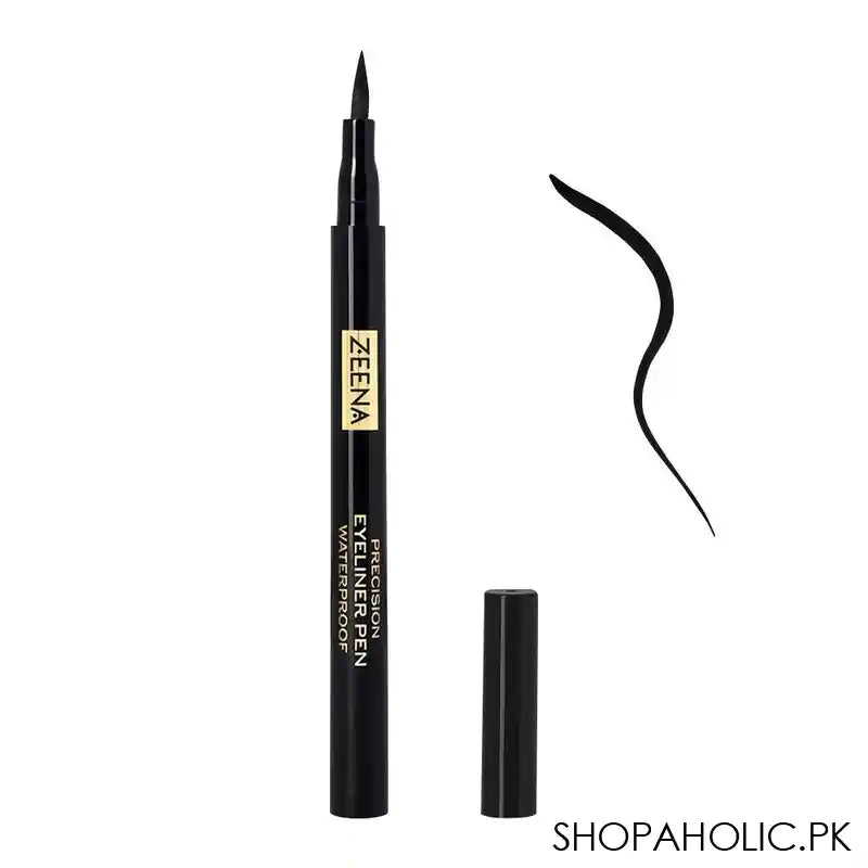 Zeena Precision Eyeliner Waterproof, 010 Extreme Black - Image 2