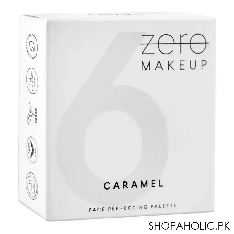 zero makeup face perfecting palette, 6 caramel image2