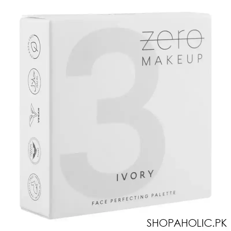 zero makeup face perfecting palette, ivory image2