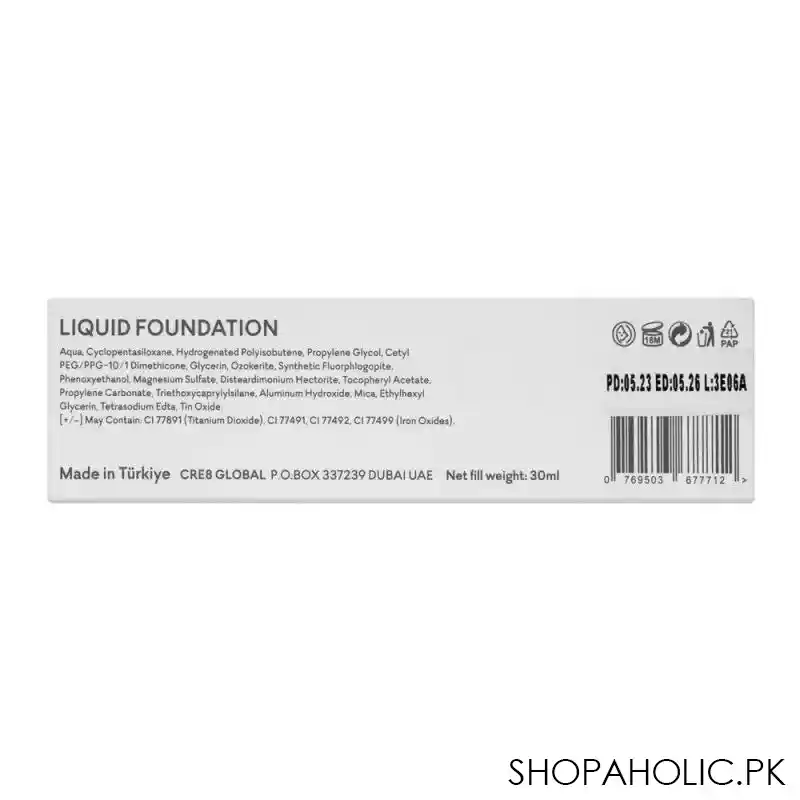 zero makeup liquid foundation, 2 pearl, 30ml image5