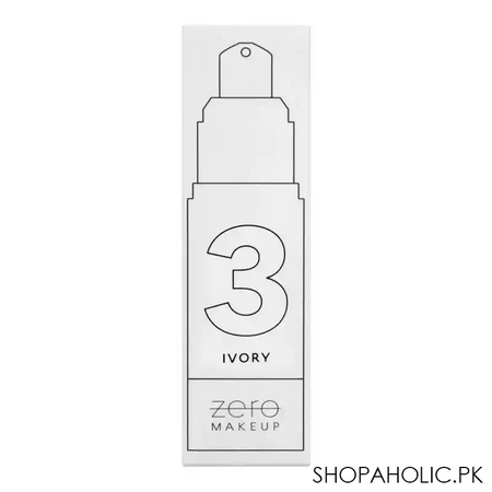 zero makeup liquid foundation, 3 ivory, 30ml image3