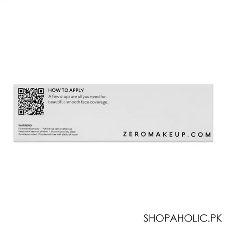 zero makeup liquid foundation, 3 ivory, 30ml image4