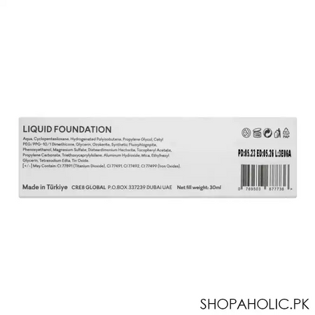 zero makeup liquid foundation, 4 creme, 30ml image5