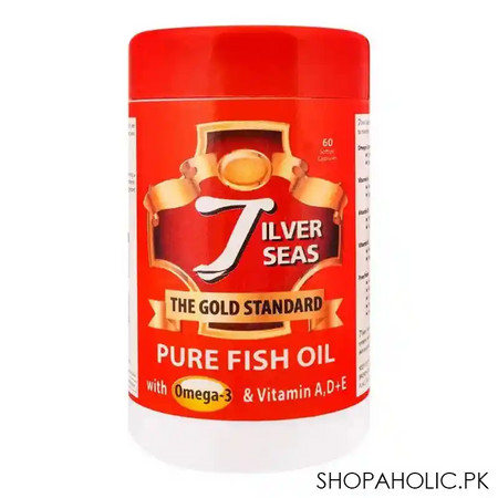 zestech sciences silver seas pure fish oil capsules, 60 pack main image