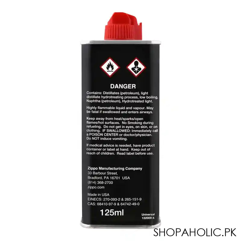 Zippo Premium Lighter, Fluid, 125ml - Image 3