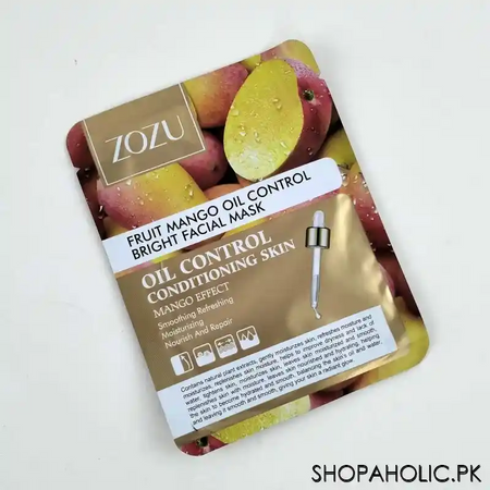 zozu fruit mango oil control bright facial mask main image