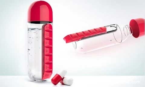 Sports Pill Water Bottle