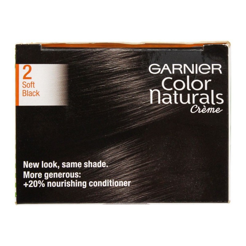 Garnier Color Naturals Creme Hair Colour, 2 Soft Black