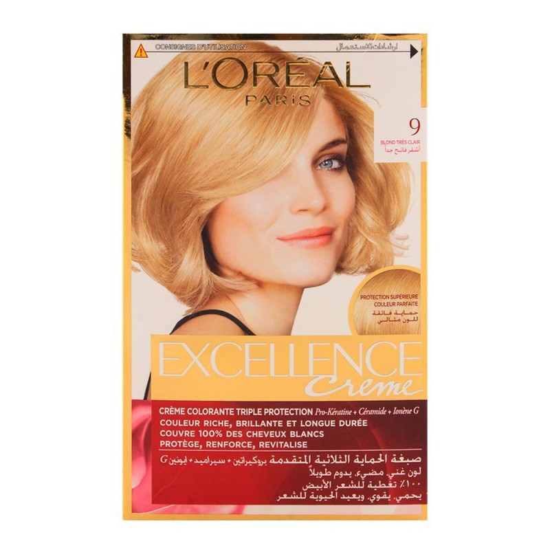L'Oreal Paris Excellence Hair Color, Very Light Blond 9