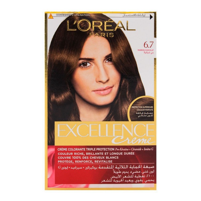 L'Oreal Paris Excellence Hair Color, Chocolate Brown, 6.7